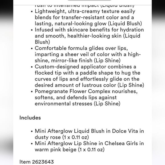 NARS Cosmetics Mini Afterglow Liquid Blush & Lip Shine Duo - Picture 11 of 11